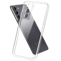 Crystal Clear Silicone Soft Phone Case - Transparent Protective Cover for S22 (Transparent Case)