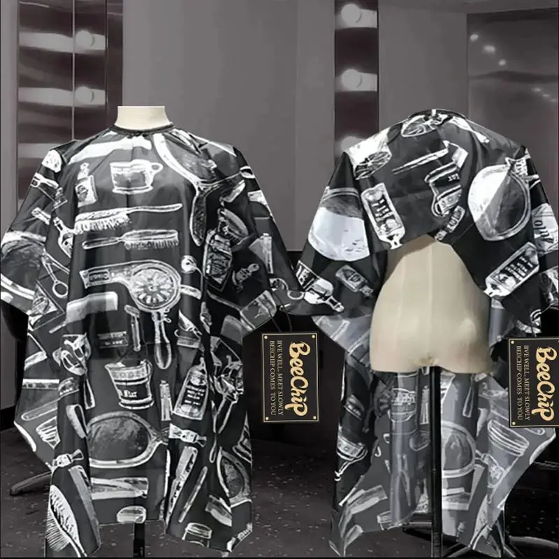 Haircut Cape Haircut Bibs Anti Static Non Sticky Hair Hair Stylist Professional Bibs Barber Shop Adults Haircut Shawl Household Waterproof