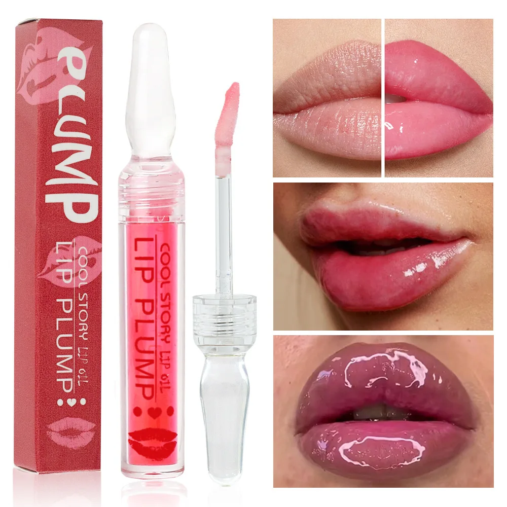 Lip oil Volumising Essential Oil Increase Lips Elasticity Reduce Fine Lines Moisturizing Nourish Sexy Lip Gloss Care Plump Serum