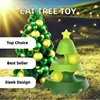 Christmas Tree Cat Carousel Multi functional Track Luminous Ball Cat Toy Self Hi Soothing Sound Ringing Cat Toy 3