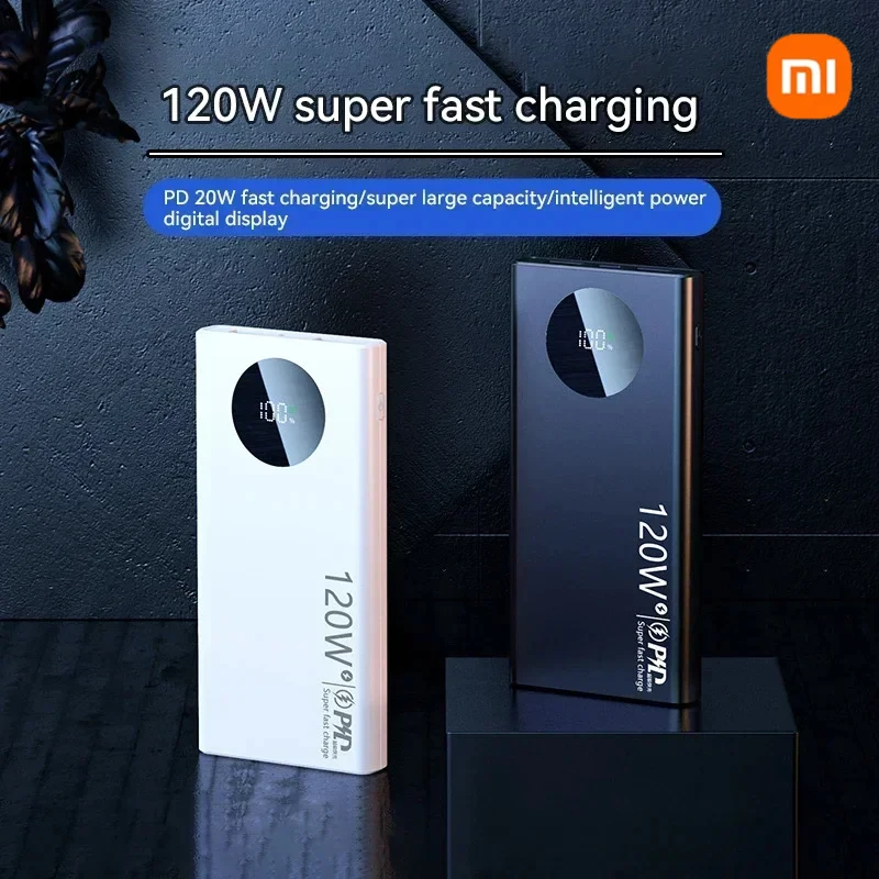 Power Bank 50000mAh 120W Fast Charging For iPhone Samsung Huawei