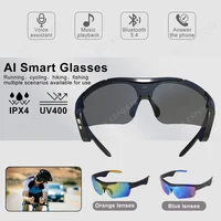 New Intelligent AI Sports Glasses Bluetooth Smart Glasses UV Protection Voice call Outdoors Sports Waterproof Cycling Sunglasses