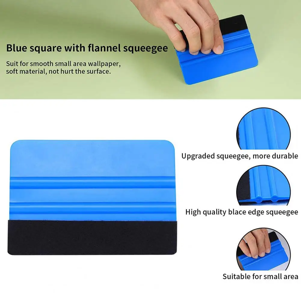 Window Tinting Plush Scrapers Window Film Tool Set Professional Car Wrap Tint Kit 15-piece Set with Film Tools Square