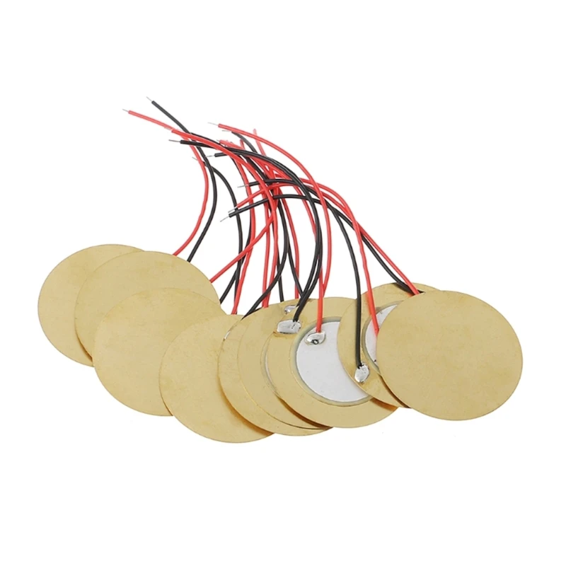 

10pcs 12mm Plate Piezoelectric Buzzer for DIY Speaker Project Buzzer Film
