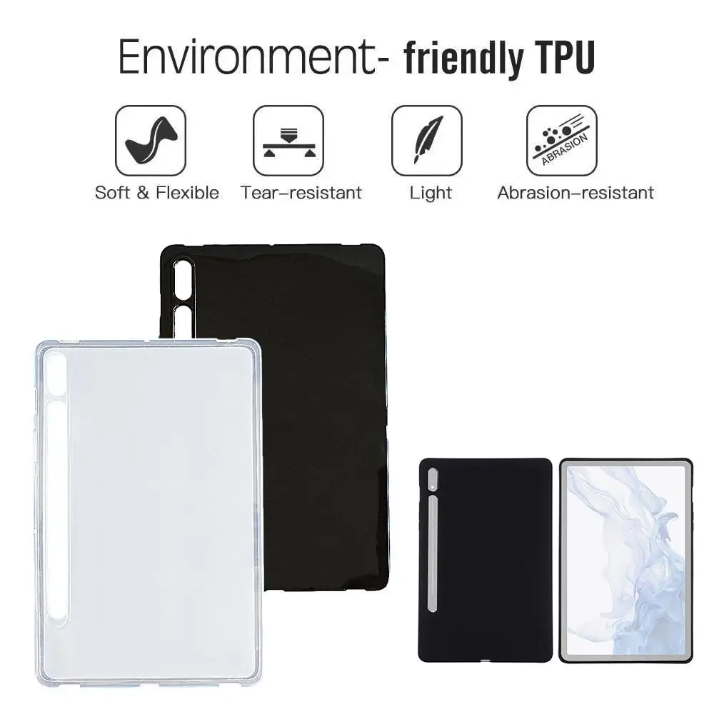 Custodia Per Tablet Per Samsung Galaxy Tab S9 S9 + S9Ultra Custodia Protettiva In Silicone Tpu Per Galaxy Tab S9 Ultra V5E6