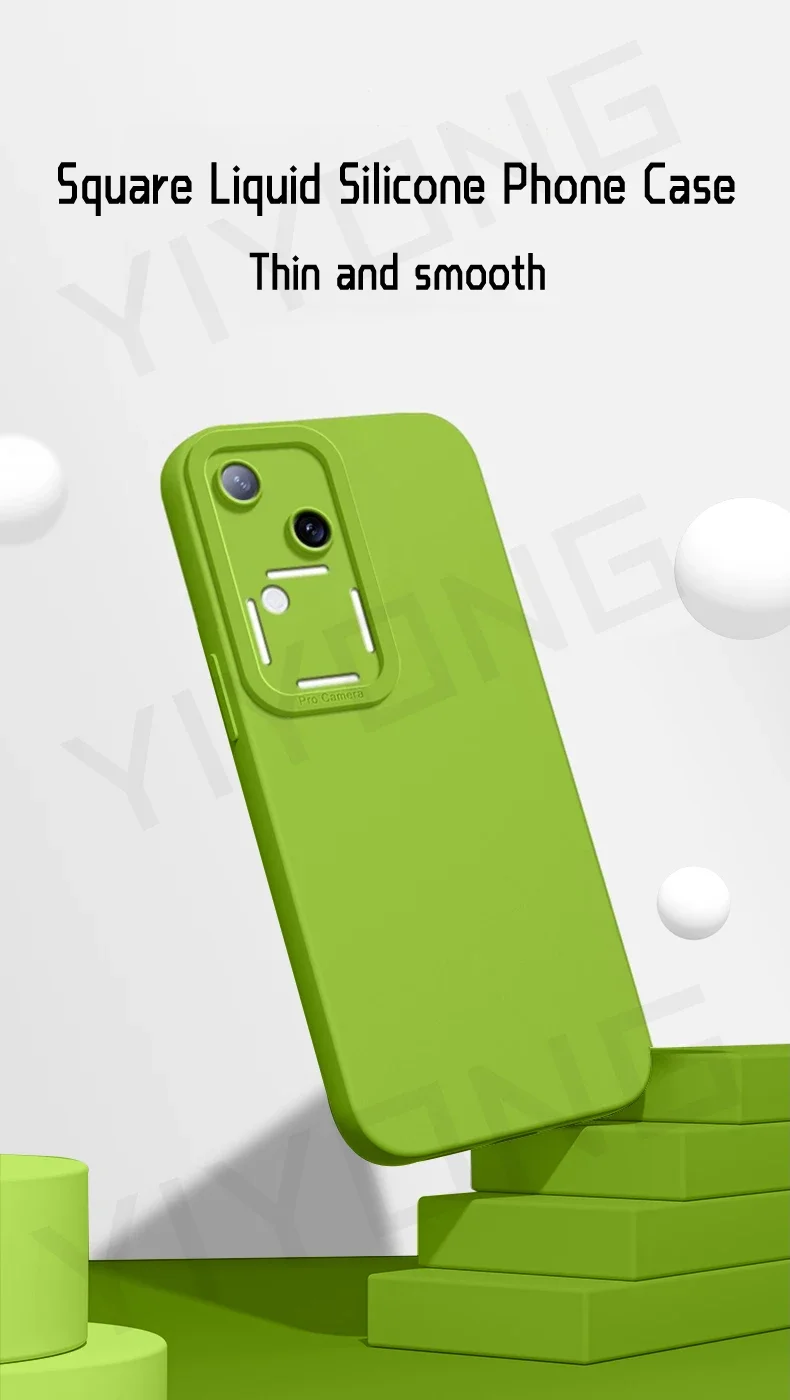Sarung ponsel untuk viv30 YIYONG, penutup silikon cair lunak halus