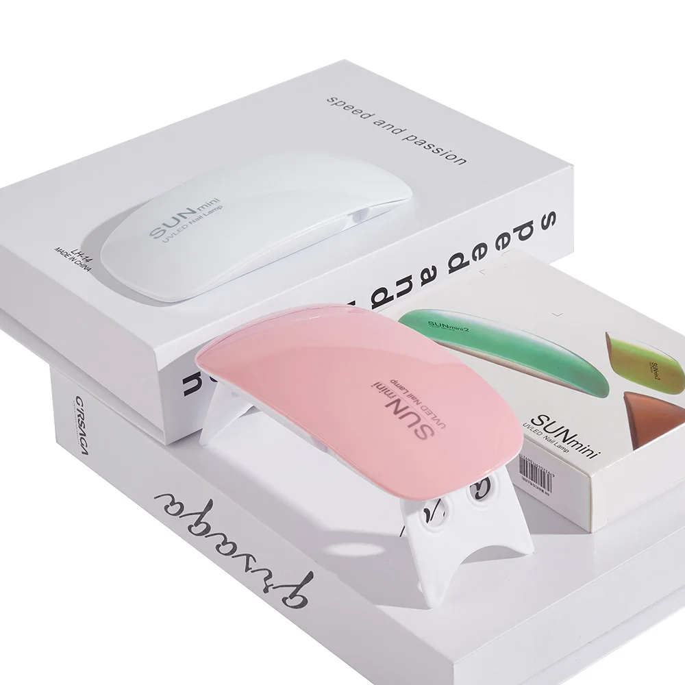 6W Mini USB Nail Lamp - Pink and White Gel Polish Dryer