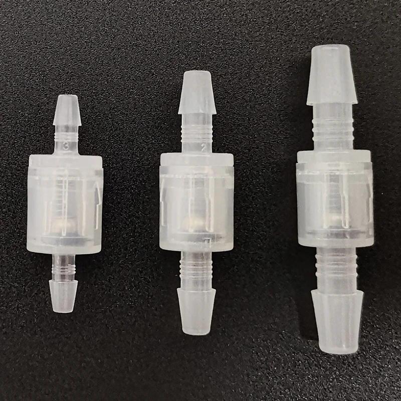 1/4 3/16 1/8check valve/ PP plastic non return valve/pvdf One way valve for air water ozone spring valve low opening pressure