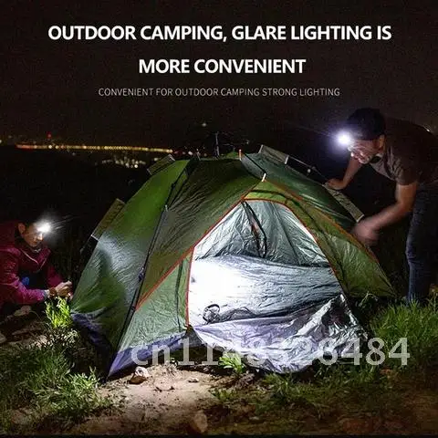 

Портативный мини-налобный фонарь с монолитным блоком светодиодов, 3 режима, уличный водонепроницаемый налобный фонарь для ночной езды на рыбалке с питанием от батареи (без батареи)