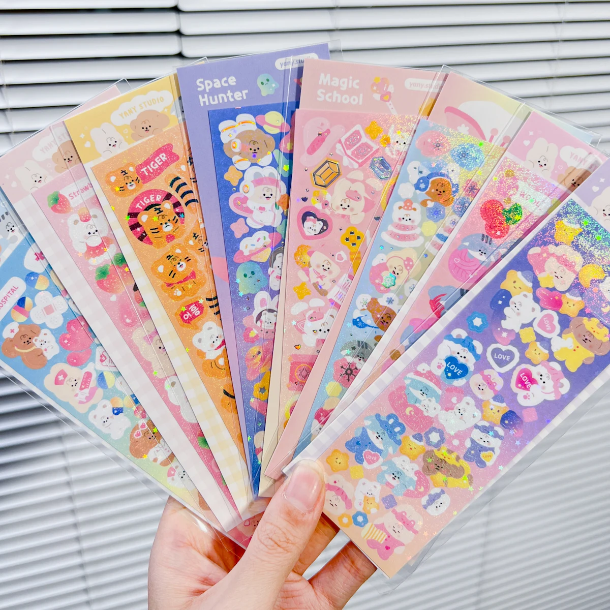 Shikbang-スクラップブッキング用の完全な粘着ステッカー,韓国の装飾