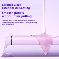 Fer à boucler 32 mm avec ions négatifs, revêtement céramique à l'huile essentielle, anti-brûlure, arrêt automatique, pour femmes 2