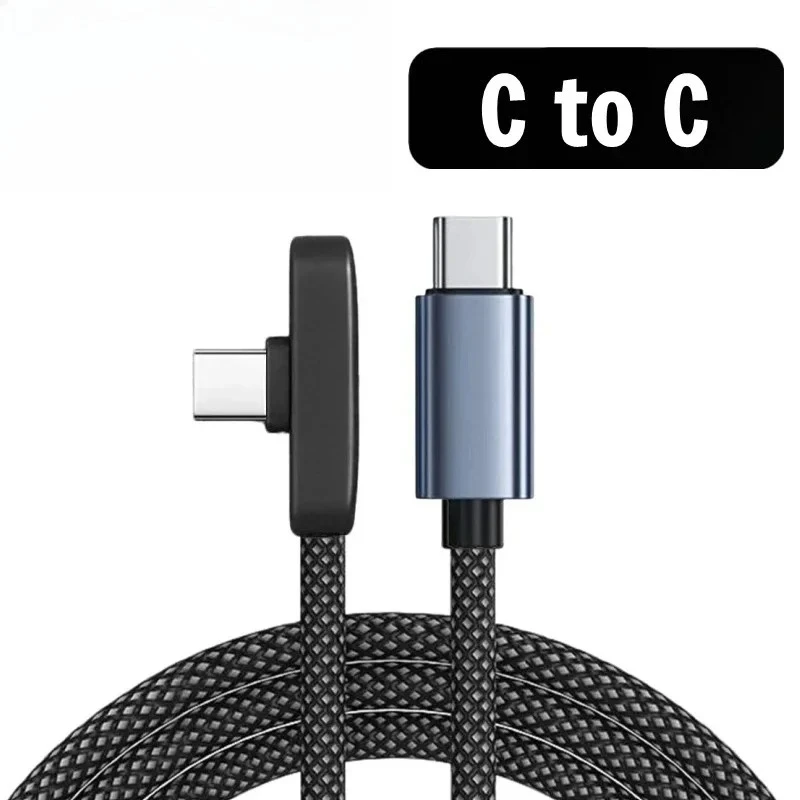 ตัวเลือกสินค้า สายชาร์จ Type-C 90 องศา หัวงอ ชาร์จเร็ว 100W สำหรับมือถือและแท็บเล็ต