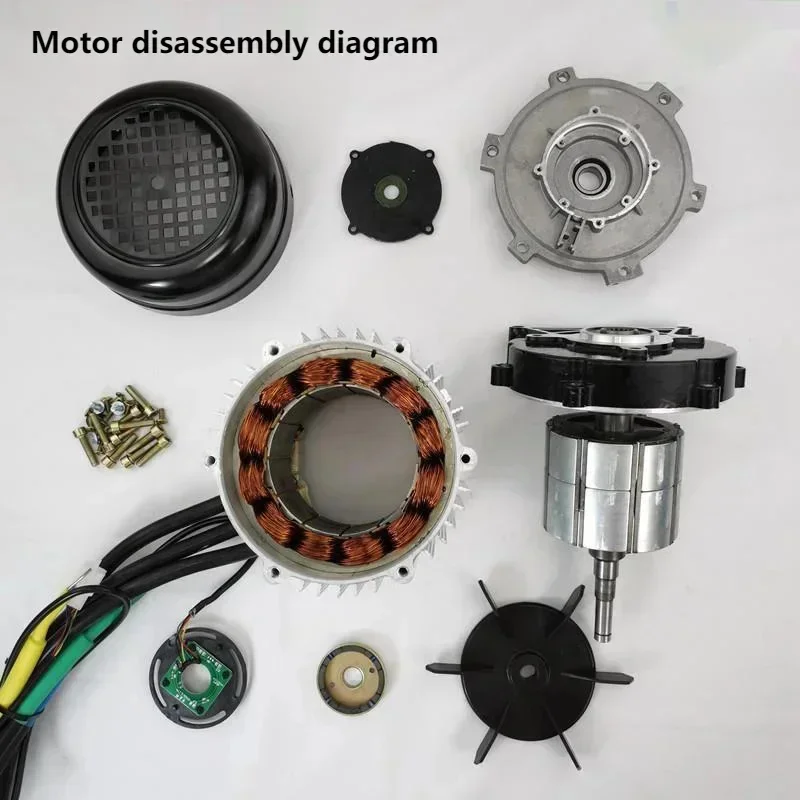 60V 3000W High-power Permanent Magnet DC Brushless Motor For Electric Three And Four Wheeled Vehicles New Energy Motor