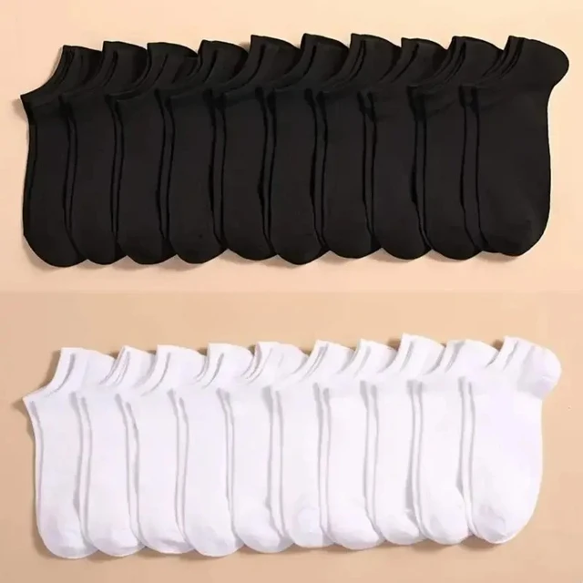 Chaussettes bateau unisexes décontractées de couleur unie, fines, respirantes, confortables, Anti-odeur, absorbant la sueur, coupe basse, pour hommes et femmes 1