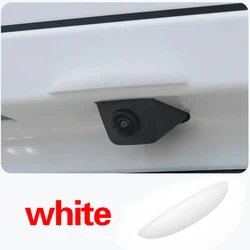 Enhanced Car Reverse Camera Silicone Rain Shield Cover - Auto Rear View Camera Protector (WHITE)