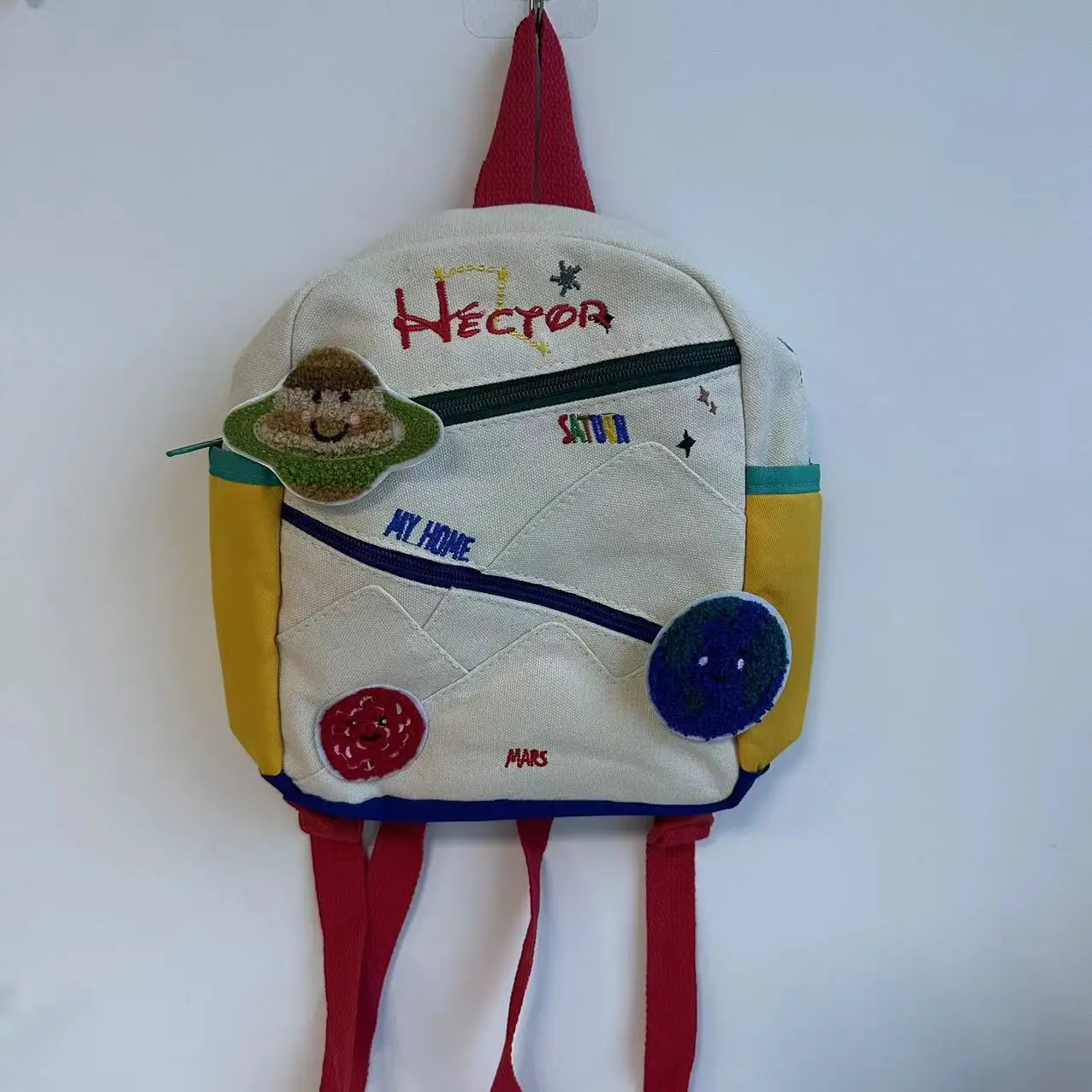 

Custom Children's Bag Kindergarten Schoolbag Cute Planet Lightweight Baby Backpack Canvas Backpack Girls Boys Birthday Gifts