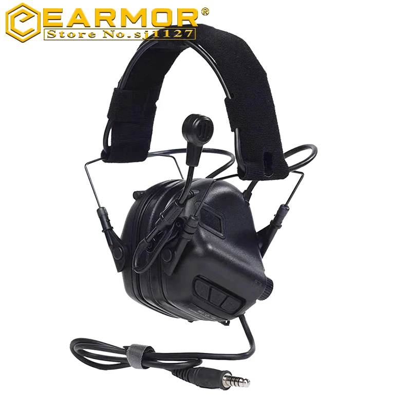 EARMOR-M32-Mark3 Tactical Headset, MilPro Shooting Earmuffs, Military Standard, MIL-STD-416 Electronic Hearing Protectors