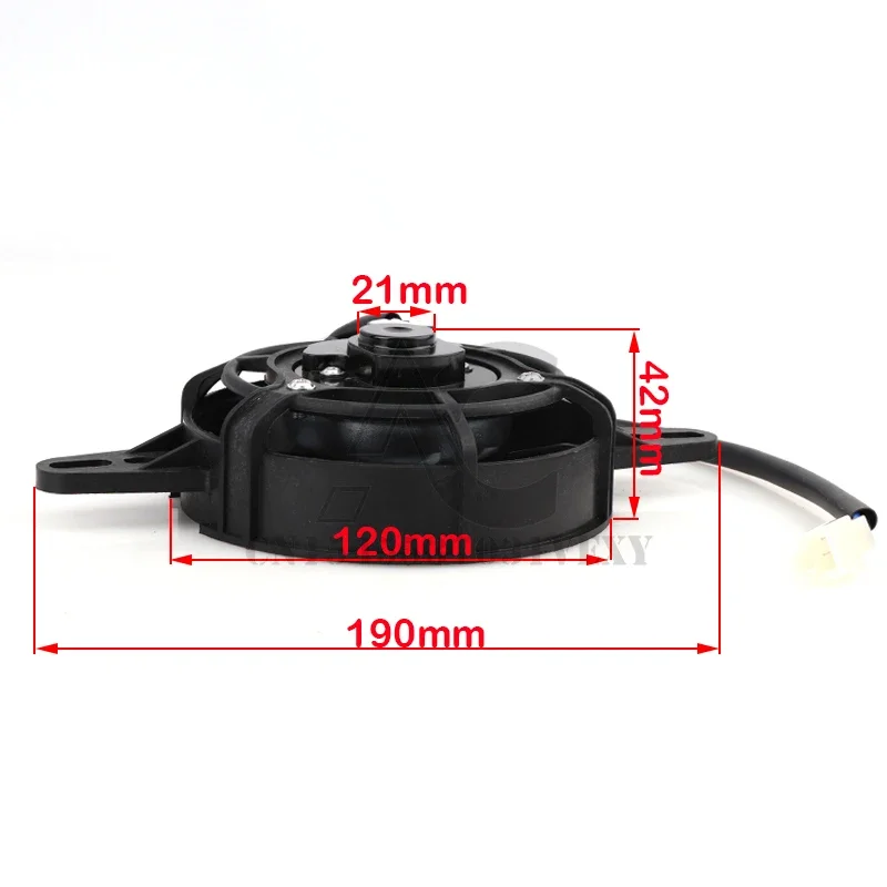Motorcycle Cooling fan Oil Cooler Electric Radiator Engine Radiator Fit for 150cc 200cc 250cc ATV Quad Go Kart Buggy Motocross