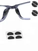 5pairs Eyeglasses Anti Slip Nose Pads Soft Silicone Adhesive Glasses Nose Pads for Plastic Frame Glasses Sunglasses(Black/White) 6