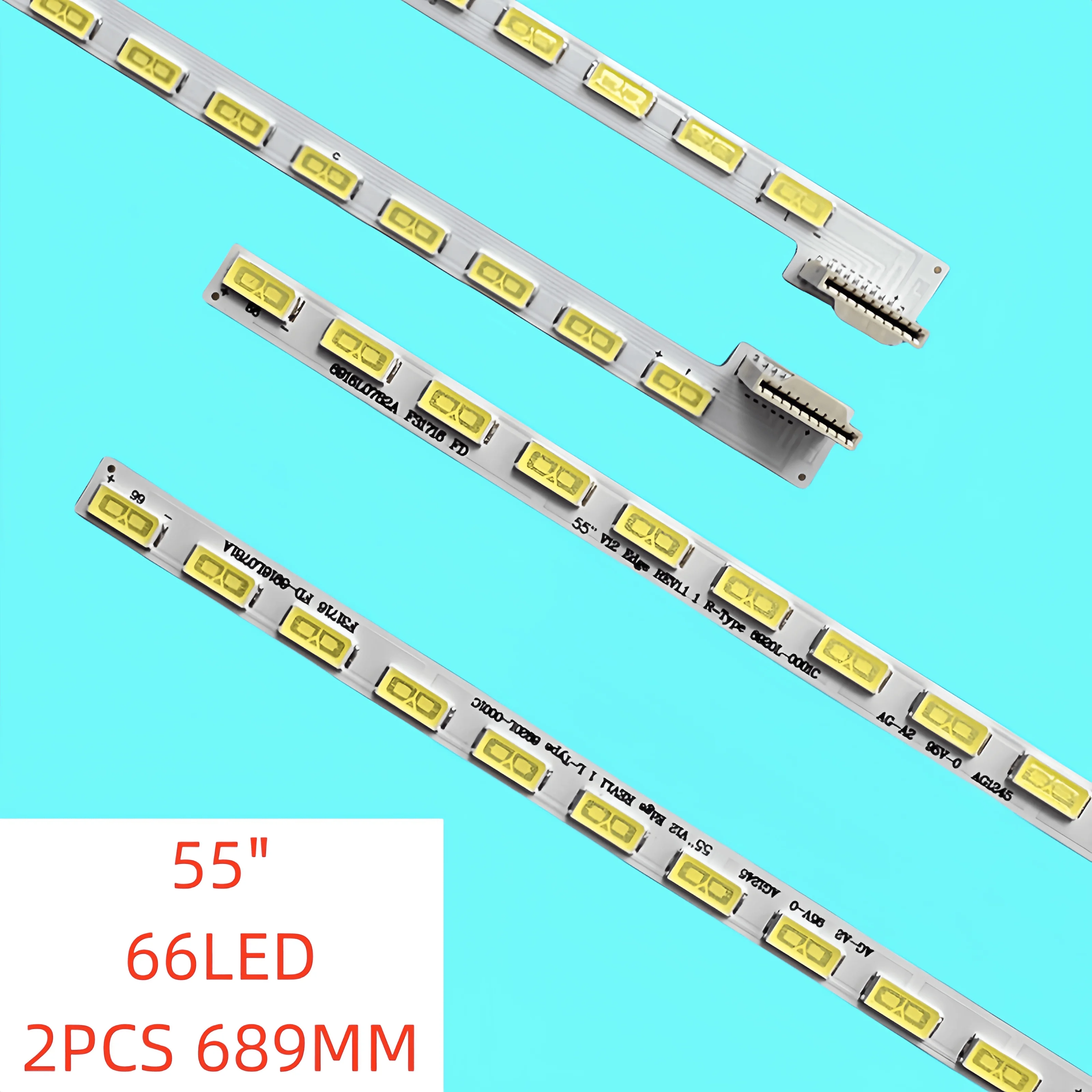 led backlight strip for 47lm6200 47lm580t 47 v12 edge rev1 4 7 l r type 6920l 0131c0103d 6922l 0017a 6922l 0018a 2pcs/set LED Backlight Strip for LG 55