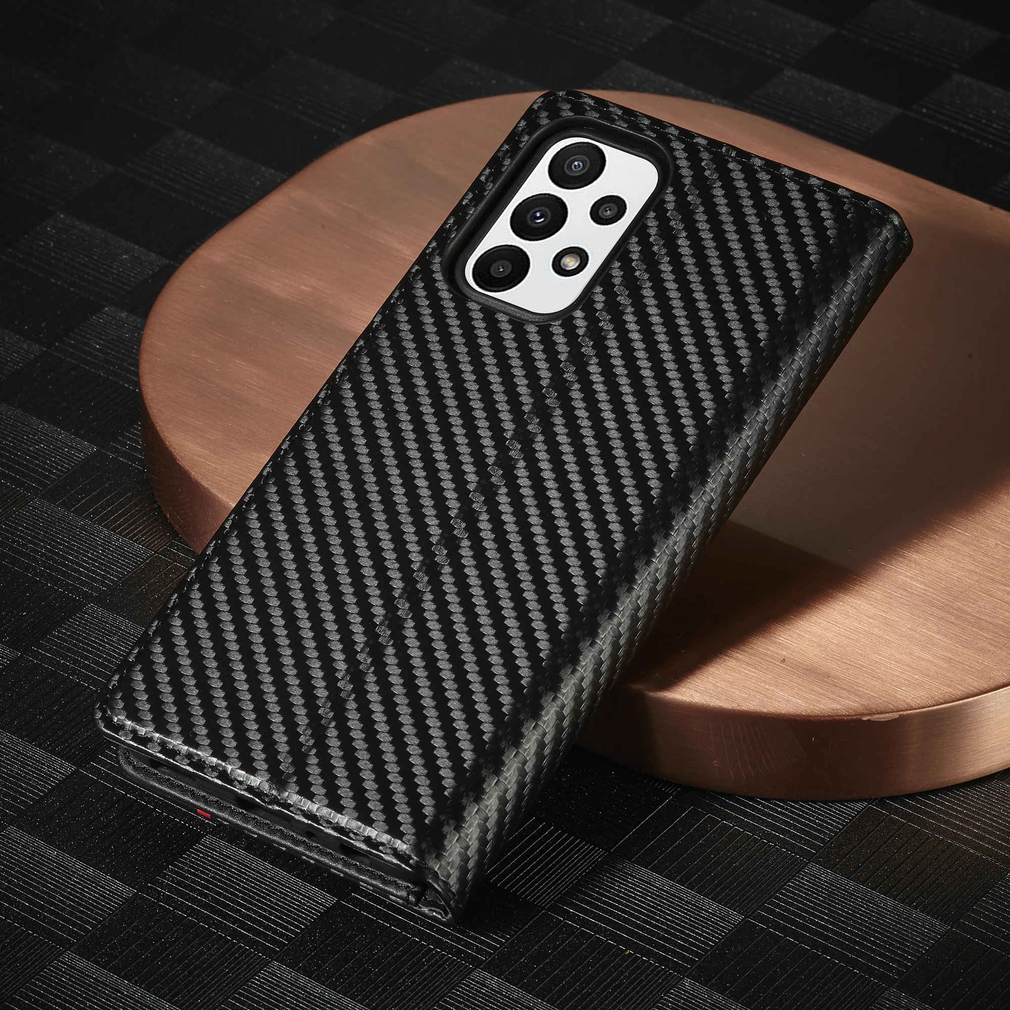 Carbon-Faser-Lederhülle für Samsung Galaxy S26 S25 S24 S23 Ultra S22 S21 S20 FE S10 Plus Note 20 + Business Brieftasche Kartenetui – Detail 20