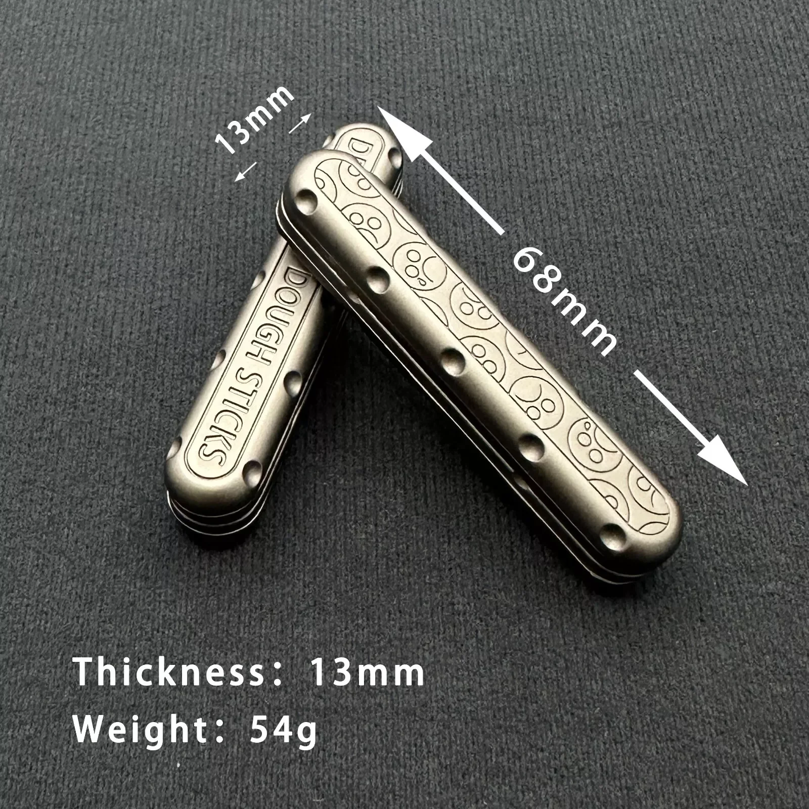 Fidget Slider Push Slider PPB Fidget Toys Stress Relief For Adults Metal Desk Toy EDC Haptic Coin Gift For Him