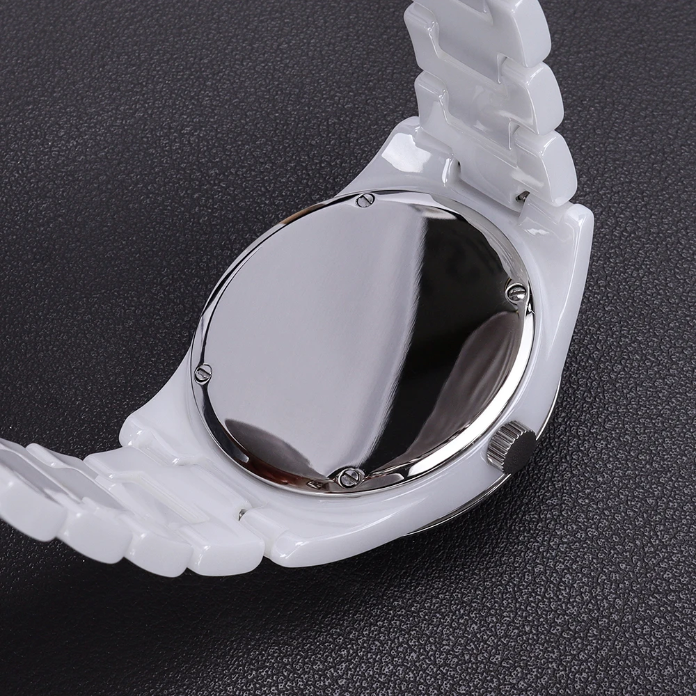 39 mm Keramik-Uhrengehäuse, Armband, Edelstahlrückseite für Miyota 1L45 Uhrwerk, 515 Quarzwerk, 29,5 mm Zifferblatt, DIY-Uhrenzubehör – Detail 9