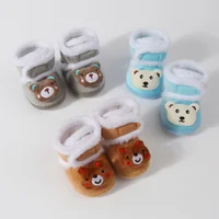 Men's And Women's Baby Cartoon Padded Cotton Shoes Cute Soft-Soled Toddler Shoes Warm Snow Boots 0-2Y 2