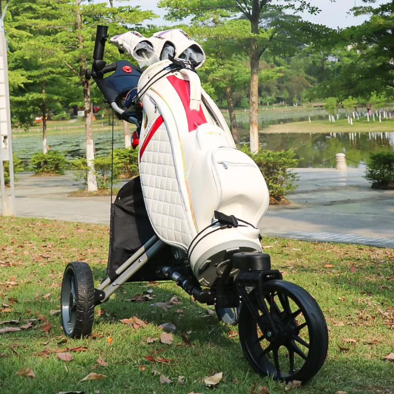 The New Golf Tricycle Golf Cart Foldable And Easy To Store Universal Wheel Cart Trolley