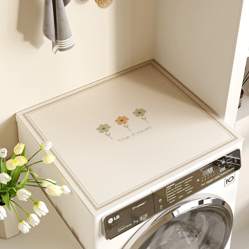 

Drum Washing Machine Absorbent Mat Dustproof Refrigerator Cover Cloth Water Absorbent Pad Anti-slip Tablecloth Diatom Mud Mats