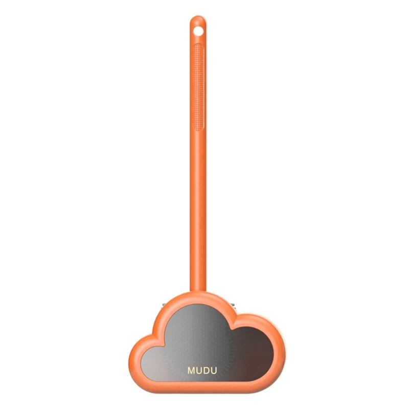 

Creative TPR Toilet Brush Soft Silicone Head with Holder Cloud Wall-mounted Long Handle Bathroom Cleaning Brush E7CB