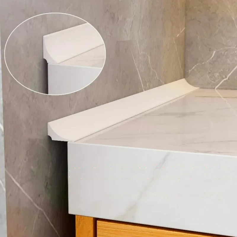 Barrera De Agua Para Ducha 2 Metros - Goma Silicona Impermeable, Autoadhesiva, Color Negro - Evita Fugas En Baño Y Cocina