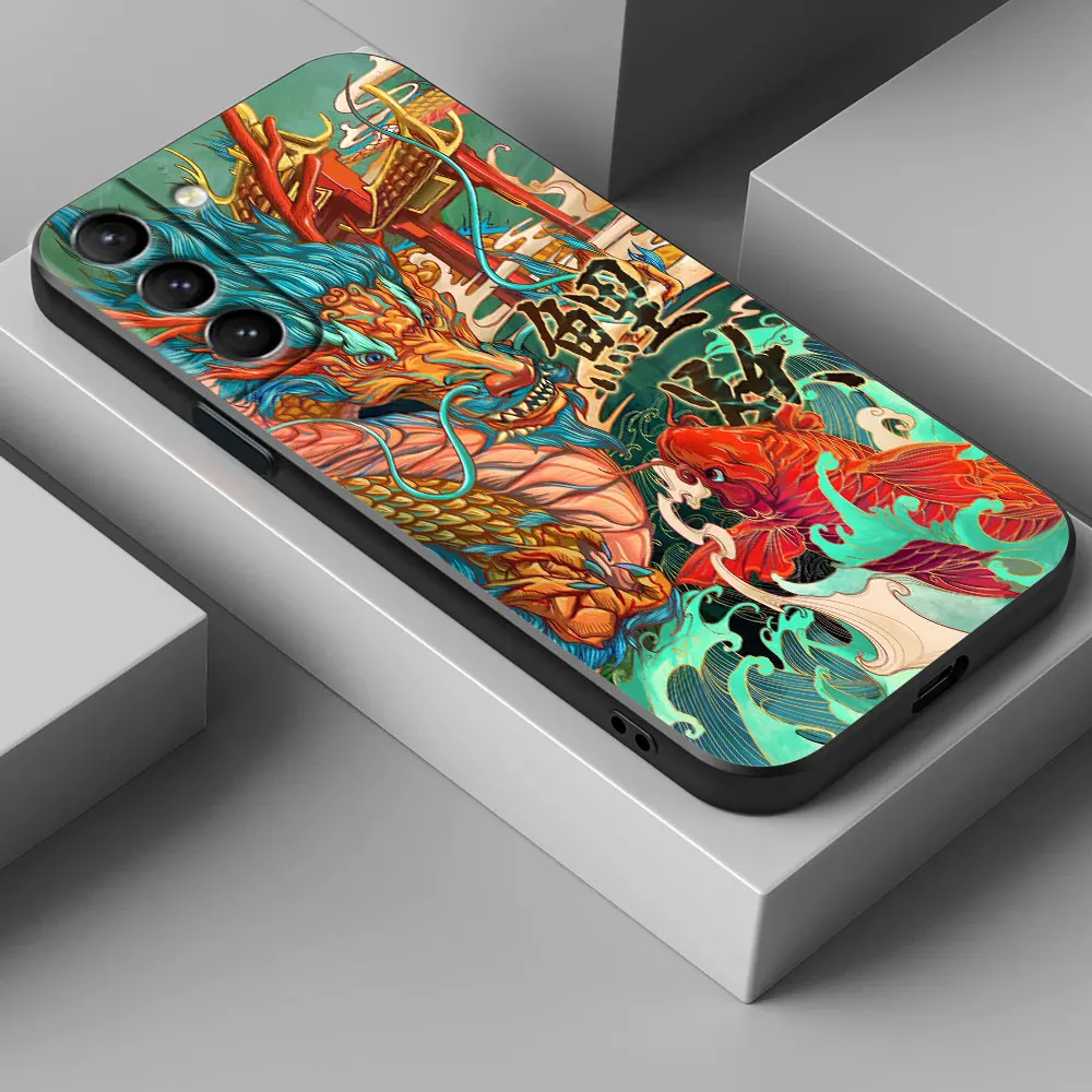 Dragon Wave Anime Design Phone Case - Japanese Culture Inspired Cover