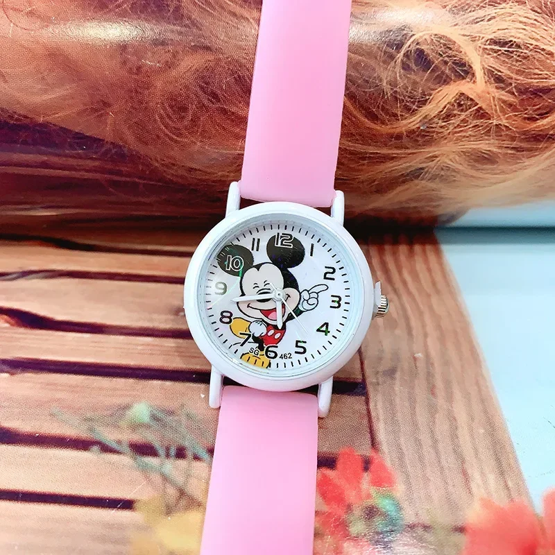Disney Mickey Mouse Cartoon Kids Watches Waterproof Soft Silicone Watch Band Luminous Children Quartz Watch for Boys Girls Gifts 4