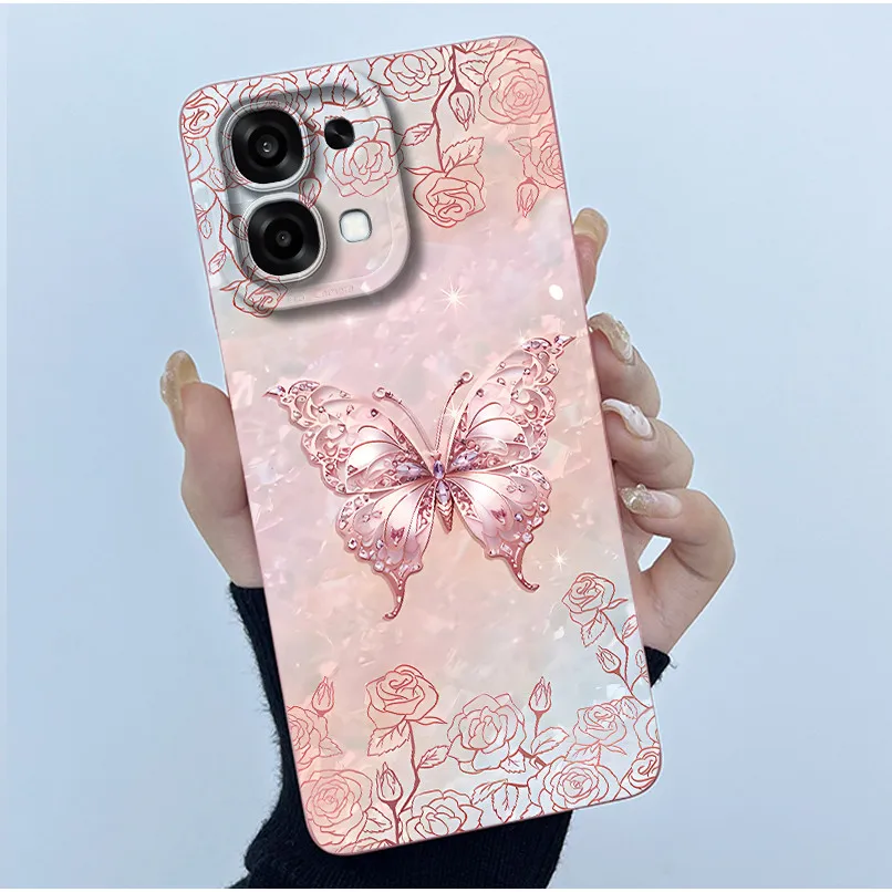 Floral Oil Painting Silicone Shockproof Phone Case - Fashion Simplicity Design