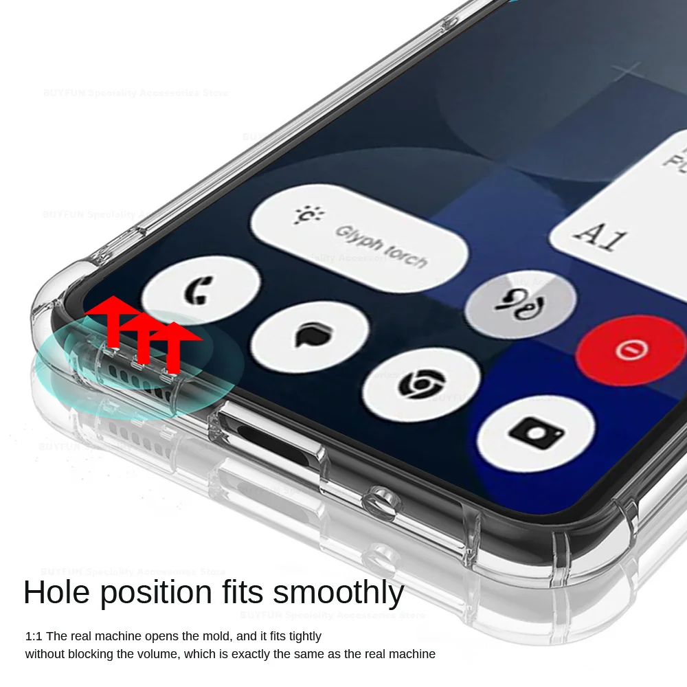 Transparent Crystal TPU Soft Back Cover - Shockproof Clear Shell Case