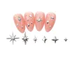 100pcs Random Mix Nail Rivet Studs Gold/Silver Stars Light Nail Art Charms Asterism Starlight Accessories Manicure Supplies 4