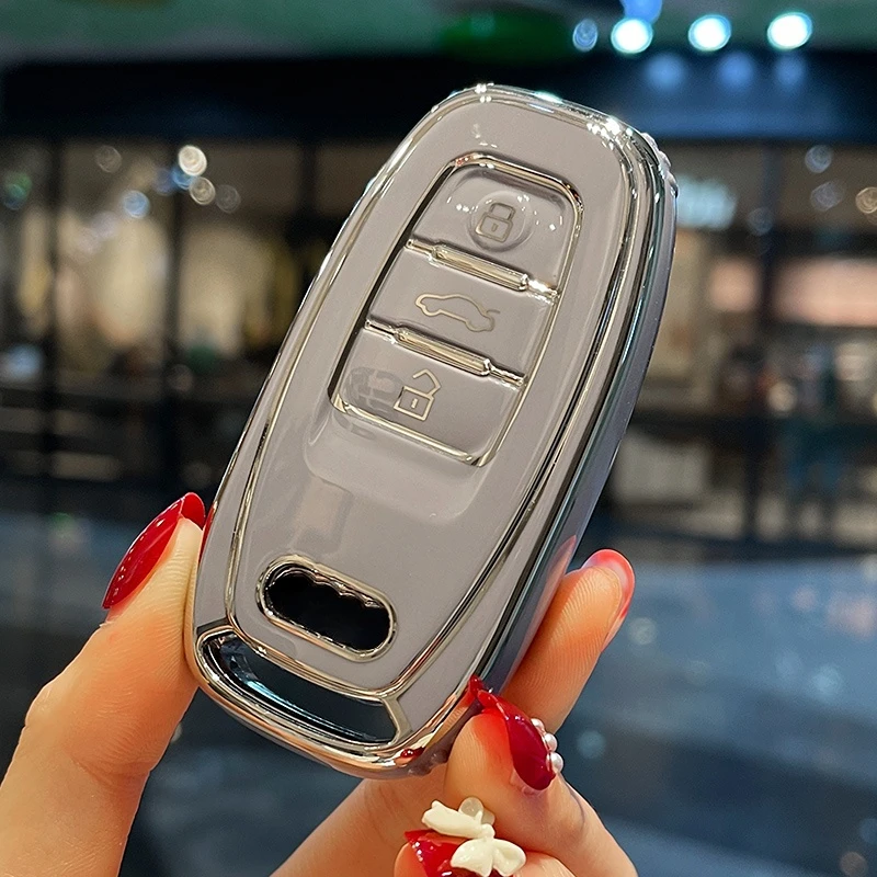 Car Key Case Cover For Audi A6 A1 A3 A7 A5 A6 C7 A4 B9 R8 Tt Mk2 C6 A3 8p C5 Q7 S7 Q8 A8L RS 3 S4 S6 C6 A4 B7 B8