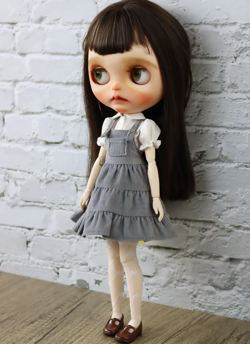Blythe Doll Clothes Trench Coat For Blyth Azone Shoes OB23 OB24 Dolls Windbreaker
