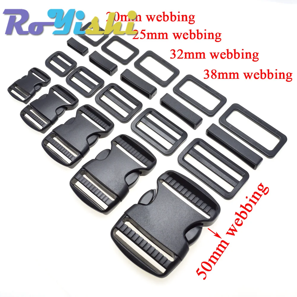 Webbing 5/8(15mm) Plastic Side Quick Release Buckle Fastener DIY Pet  Collar Outdoor Backpack Luggage Strap Accessories