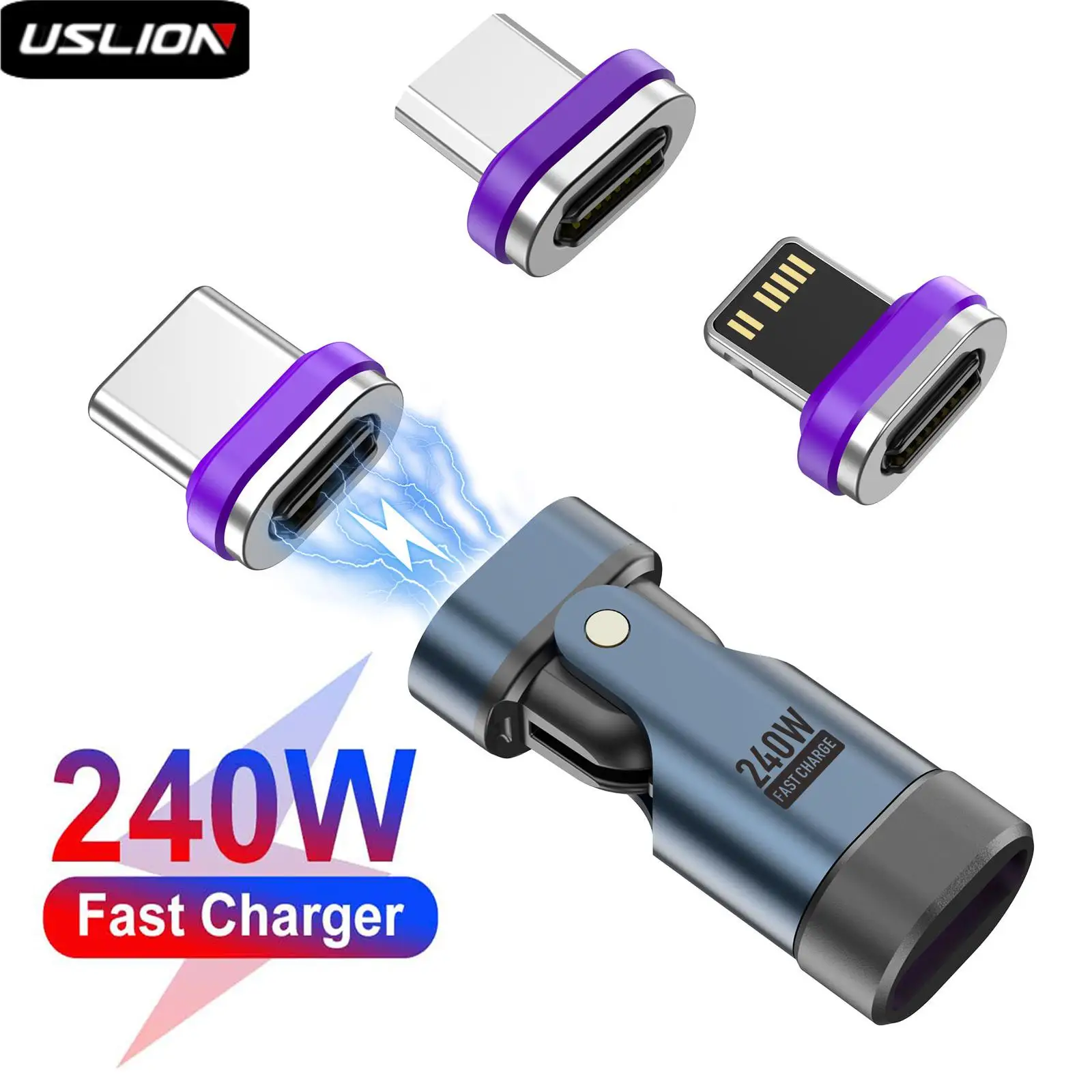 อะแดปเตอร์ USB-C ชาร์จเร็ว แม่เหล็ก สำหรับ iPhone 16 15 Xiaomi