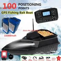 100GPS Positioning Waterproof Remote Control RC Bait Boat 500M 2KG Speed Cruise Big Large Hopper 100points GPS Nesting Boat Toys 1