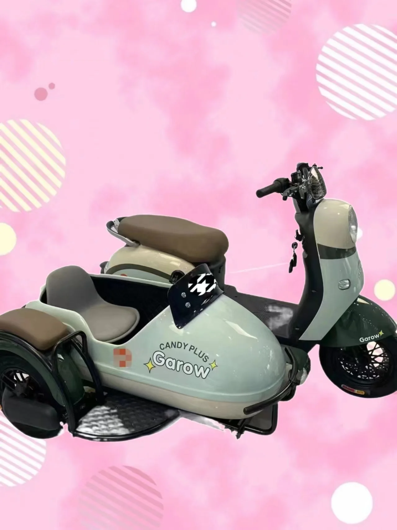 Factory Customizable 72V20AH Electric Straddlt Tricycle Scooter Lithium Battery Powered Steel Frame Adult
