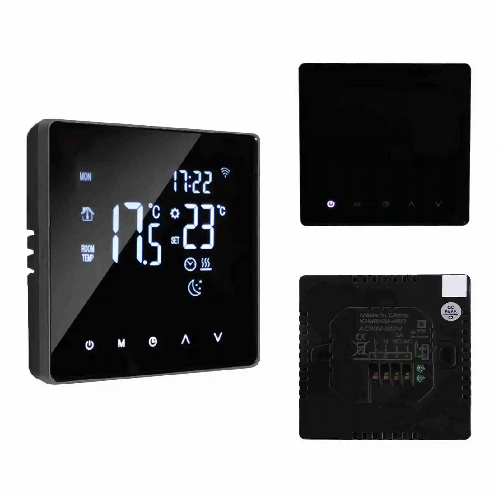 Smart Touchscreen LCD Backlit Weekly Programmable Thermostat