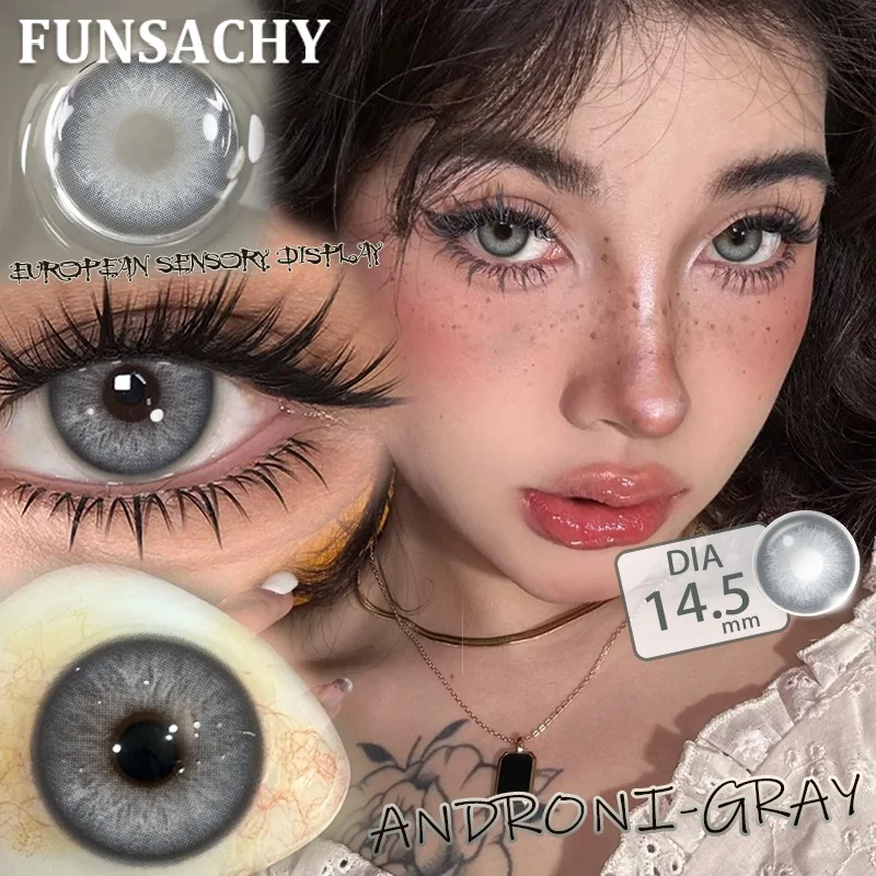 Enhance Your Look: Yearly Green & Brown Cosmetic Contact Lenses for Beauty Transformation