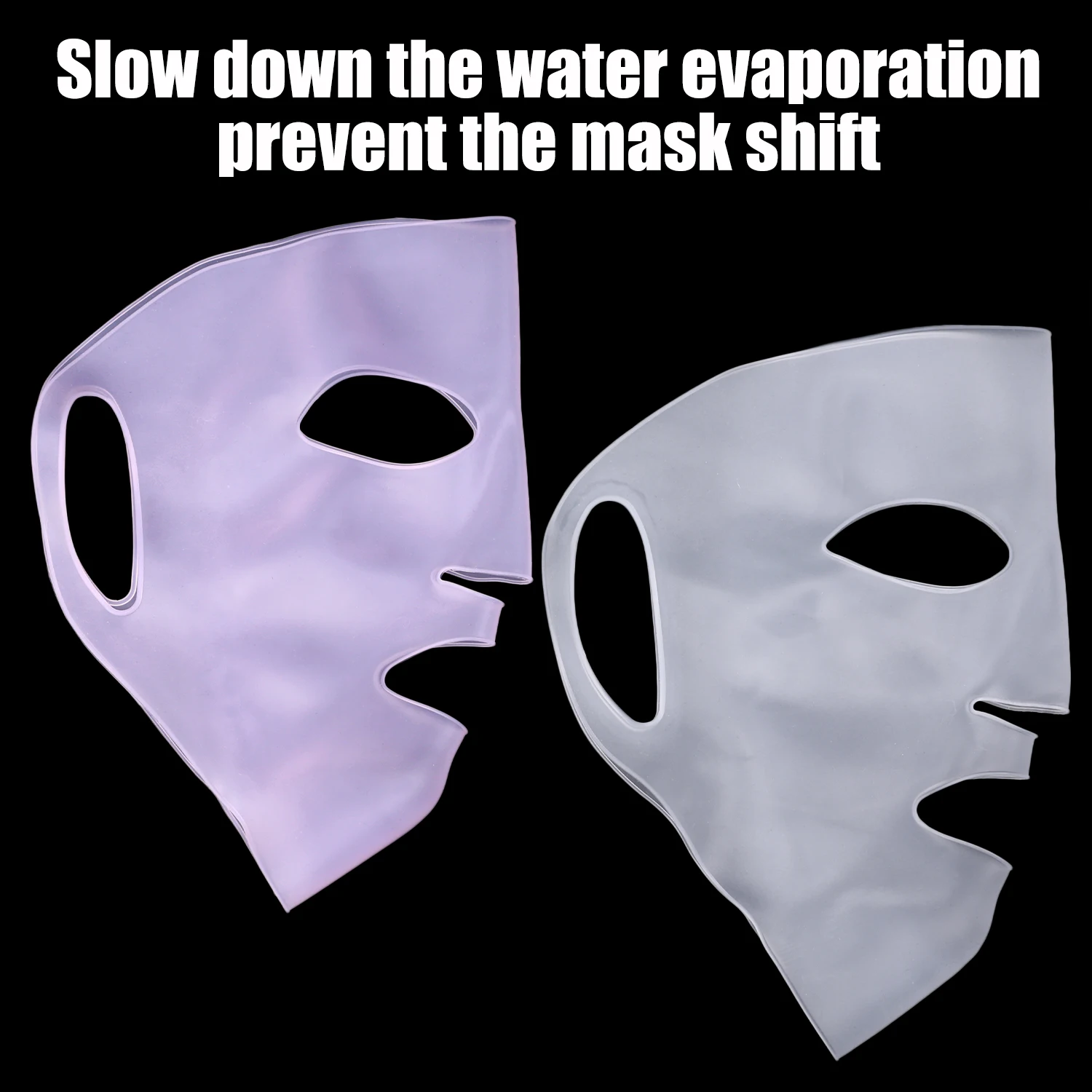 실리콘 마스크 커버 3D 고정 마스크 도구 보습 얼굴을위한 귀걸이 마스크 재사용 가능한 퍼밍 페이셜 도구 스킨 케어 강화