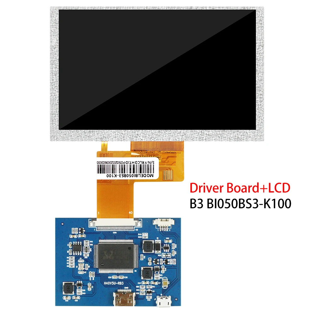 ȣ Ϳ ġ ũ 1000 Ʈ, HDMI , ips , BI050BS3-K100 RGB TFT HD, 800*480 ػ, 5 ġ