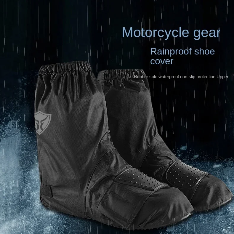 

Водонепроницаемая Защитная крышка для езды на мотоцикле, утолщенная ткань Оксфорд, водонепроницаемая крышка для обуви в дождливый день, защитное покрытие для обуви