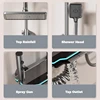 High-end Bathroom Shower Faucet Set 4 Functions Digital Temperature Display With Light Shower Hot Cold Shower Mixer Taps 2