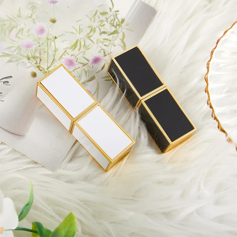 립스틱 튜브 화장품 항아리 사각형 모양 빈 DIY 립밤, 립스틱 튜브 메이크업 용기, 12.1mm 립스틱 몰드